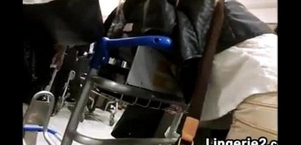  Teen With A Great Ass Waiting At An Airport